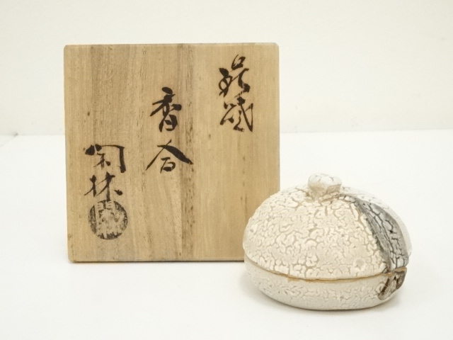 茶道具　北村葵春　桐団扇朝顔　香合　共箱 茶道具 北村葵春 桐団扇朝顔 香合 共箱 茶道具 杜子美図香合 林 淡